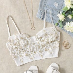 Corset lace crop top